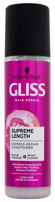 Schwarzkopf Gliss Supreme Length Express-Repair-kondicionierius nenuplaunamas plaukų priežiūra moterims, 200 ml