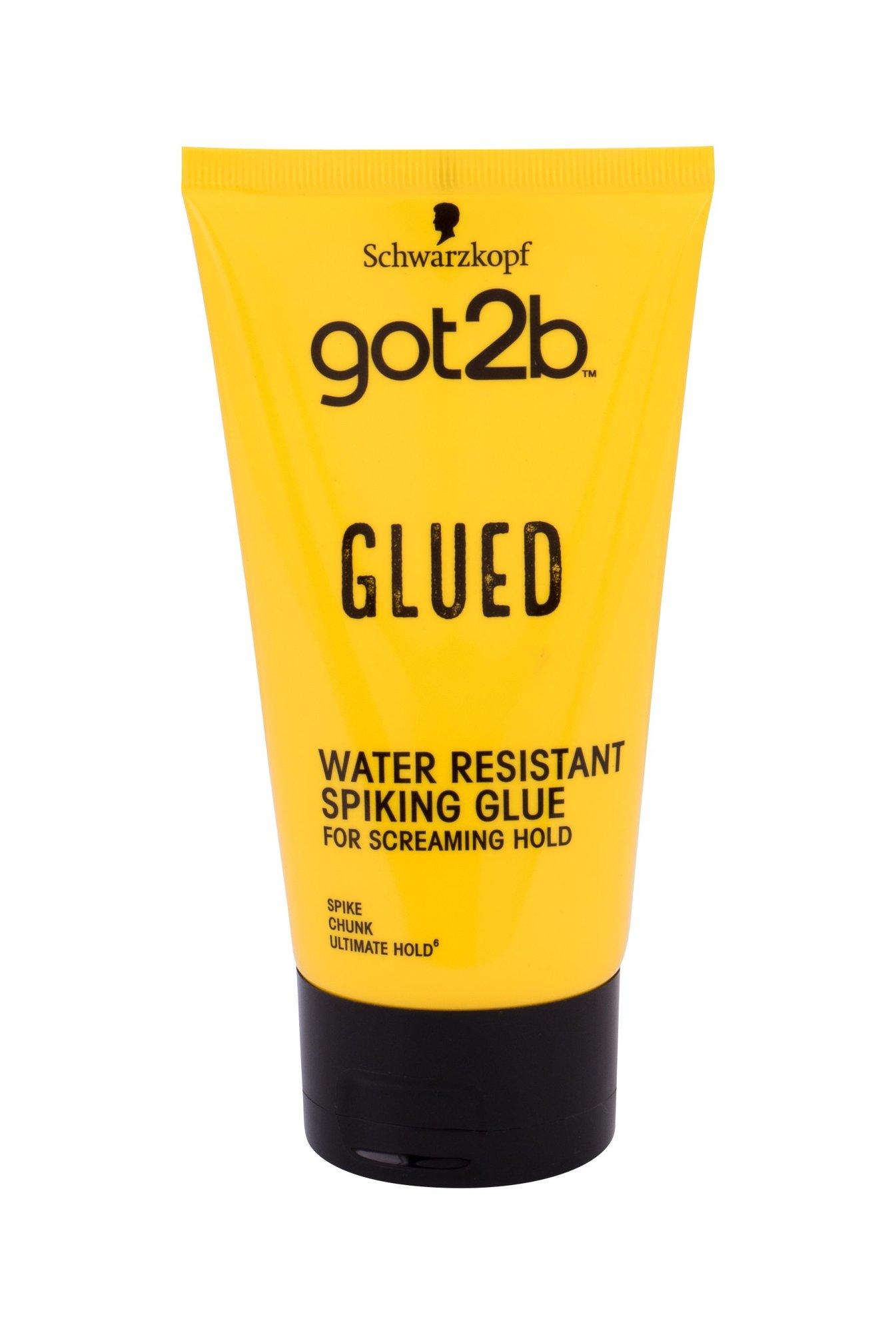 Schwarzkopf Got2b Glued Vanduo Resistant Spiking Glue plaukų modeliavimo guma 150ml