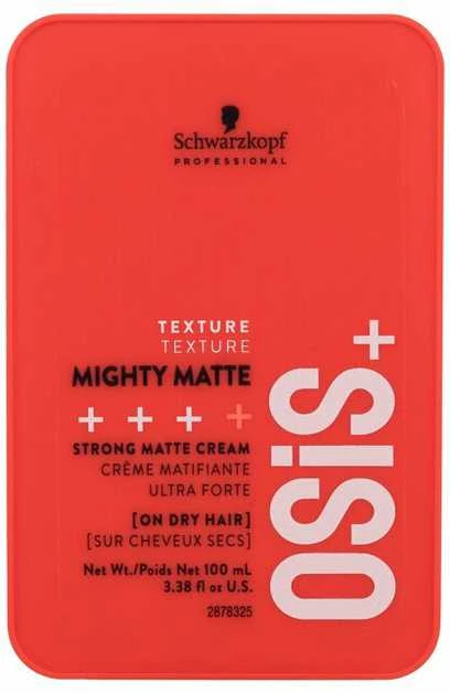 Stiprios fiksacijos plaukų kremas Schwarzkopf Professional OSIS + Mighty Matte 100 ml
