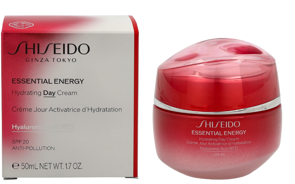 Shiseido Essential Energy Hydrating Day Kreminis SPF 20 dieninis veido kremas, 50 ml
