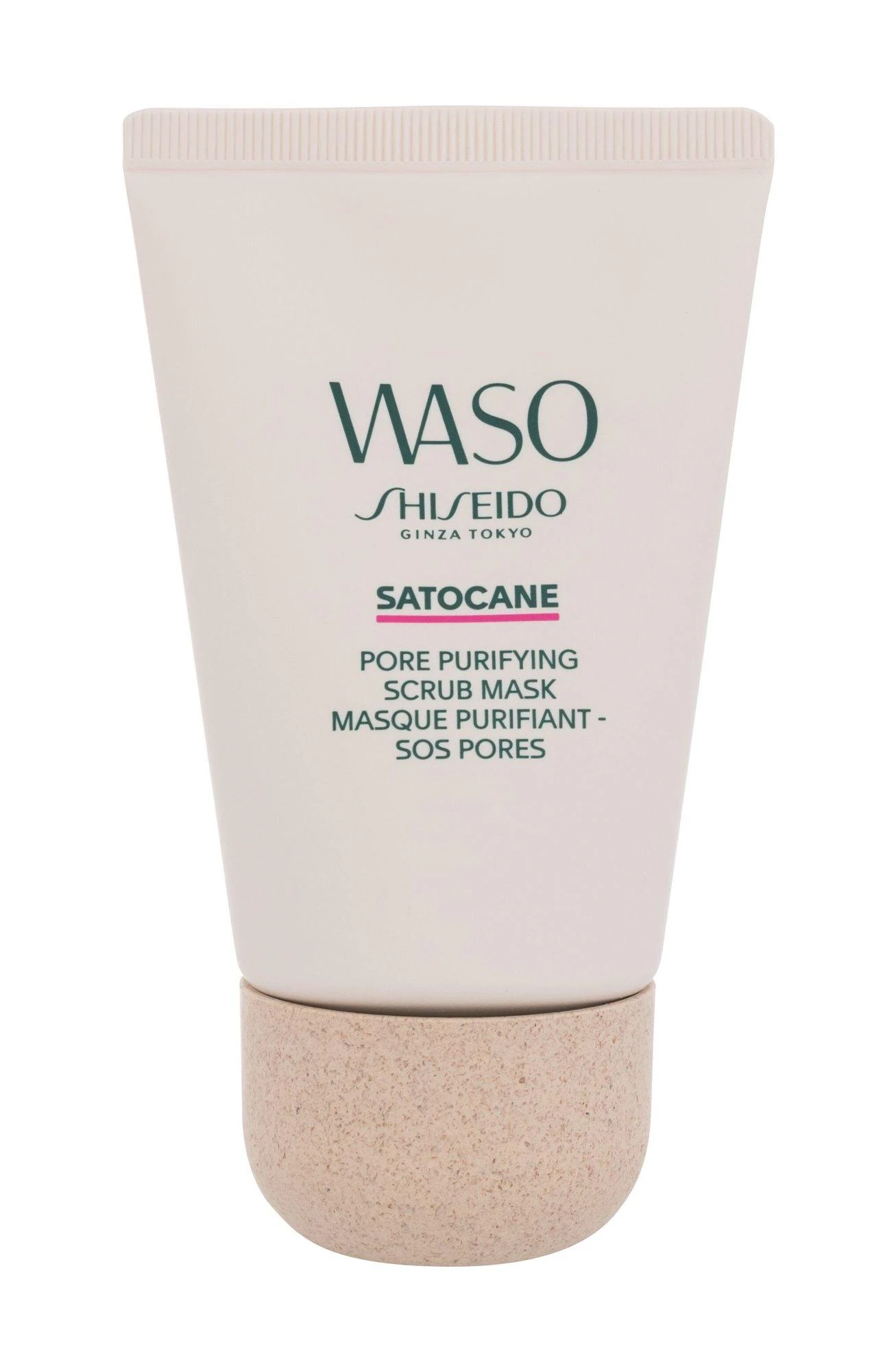 Shiseido Waso Satocane Pore Purifying Scrub Mask šveičiamoji veido kaukė, 80 ml