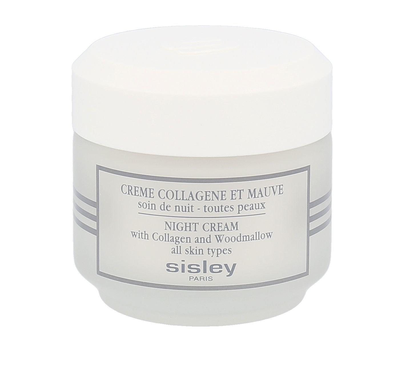 Sisley Night Kreminis with Collagen and Woodmallow veido kremas su kolagenu ir dedešvomis, 50 ml
