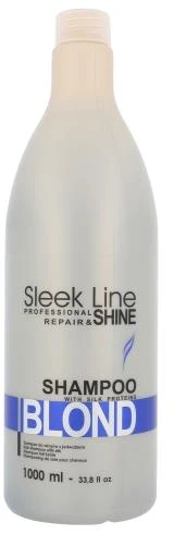 Šampūnas šviesiems plaukams Stapiz Sleek Line Blond 1000ml