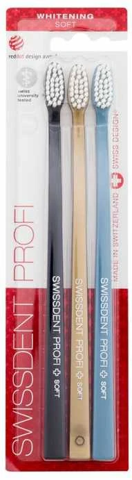 Swissdent Profi Whitening Trio Dantų šepetėlis unisex, 1 balení