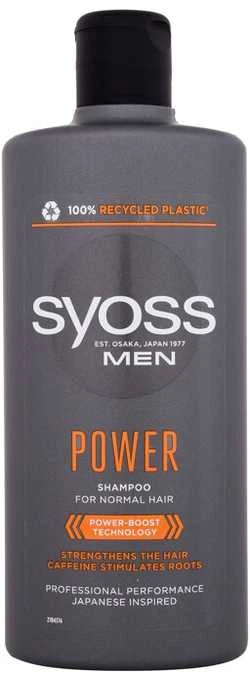 Syoss Men Power Šampūnas Šampūnas vyrams, 440 ml