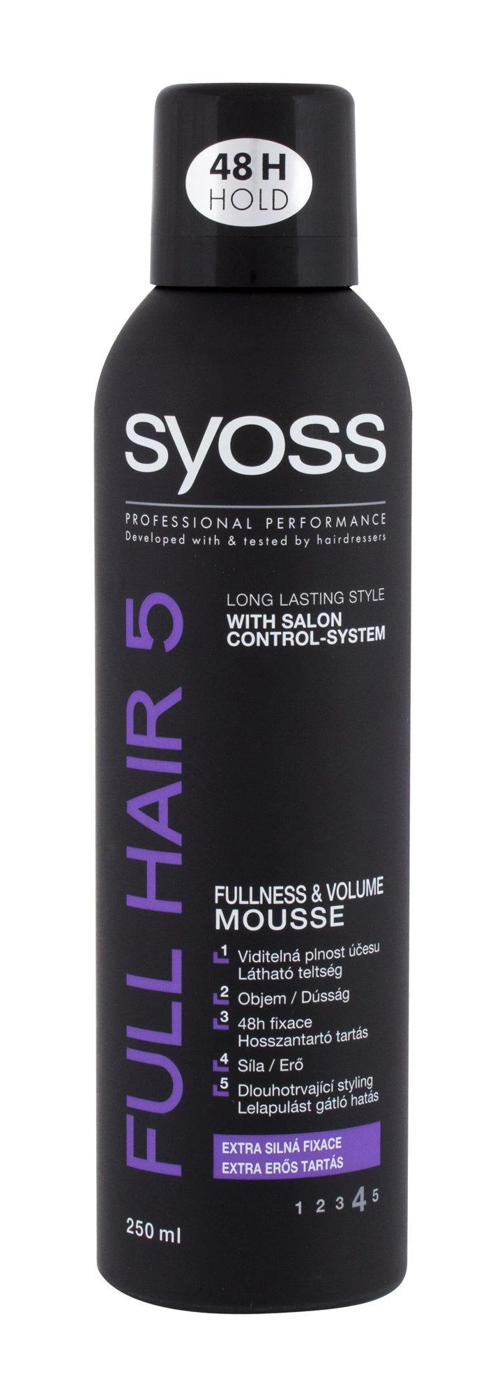 Syoss Full Hair 5 Hair Mousse moterims, 250 ml