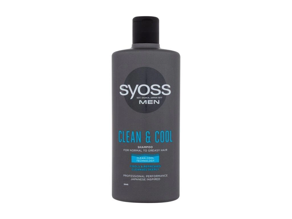 Syoss Men Clean & Cool Šampūnas vyrams, 440 ml