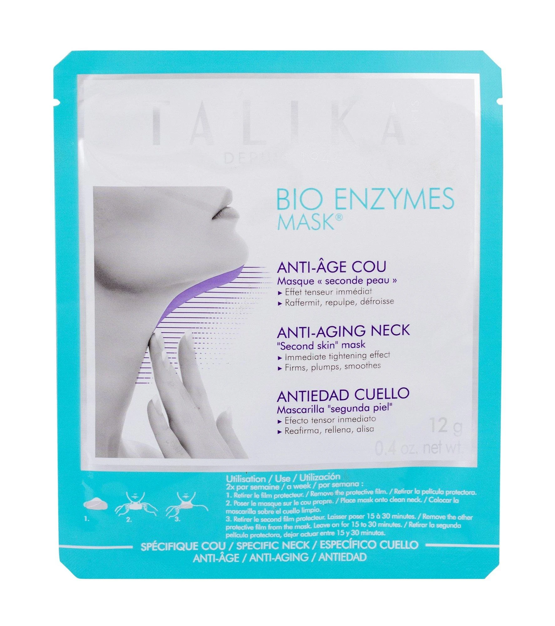 "Talika Bio Enzyme" kaukė kaklui nuo pirmųjų senėjimo požymių 12g