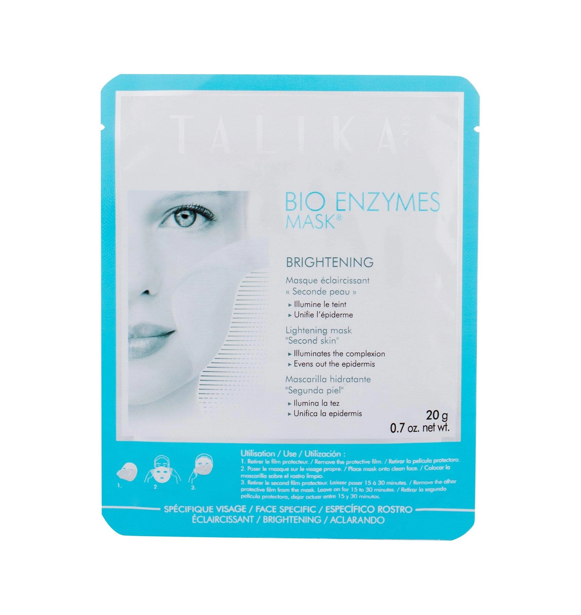 Talika Bio Enzymes Brightening Mask skaistinanti veido kaukė, 1 vnt.
