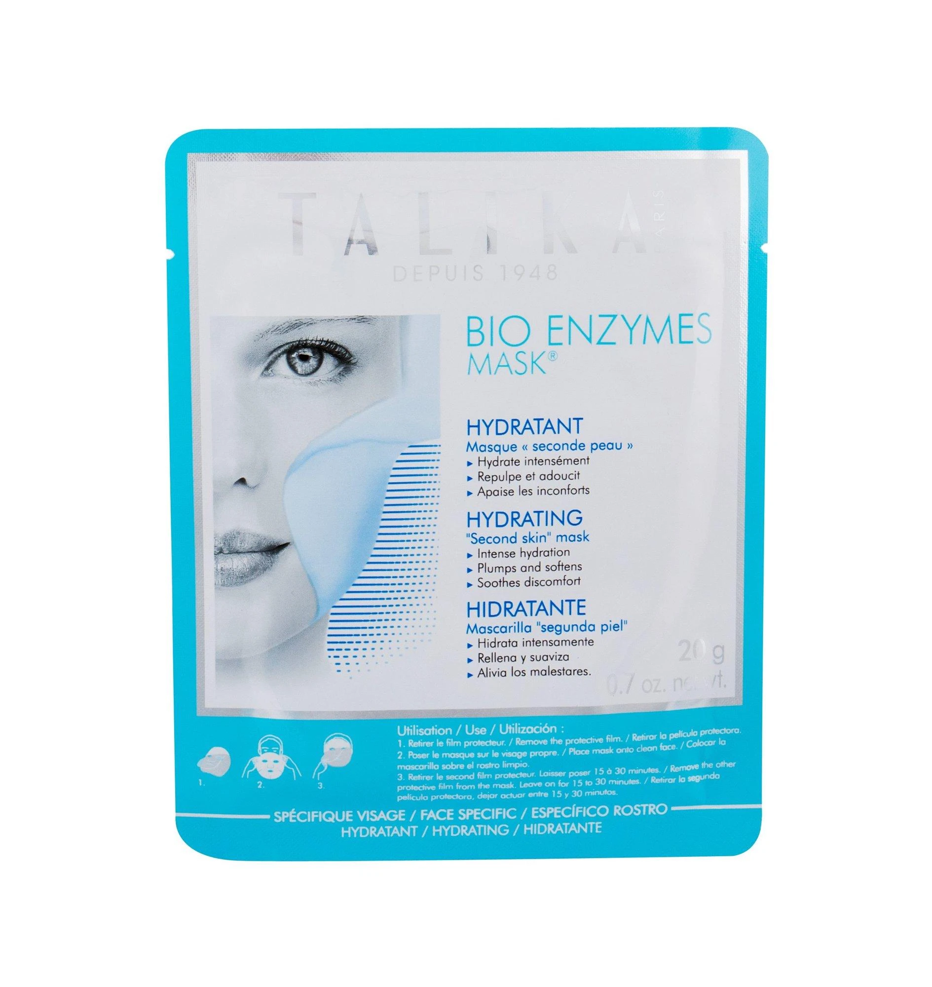 "Talika Bio Enzymes" drėkinamoji kaukė 1 vnt