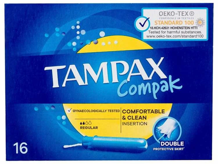 Tamponai TAMPAX Compak Regular, 16 vnt.