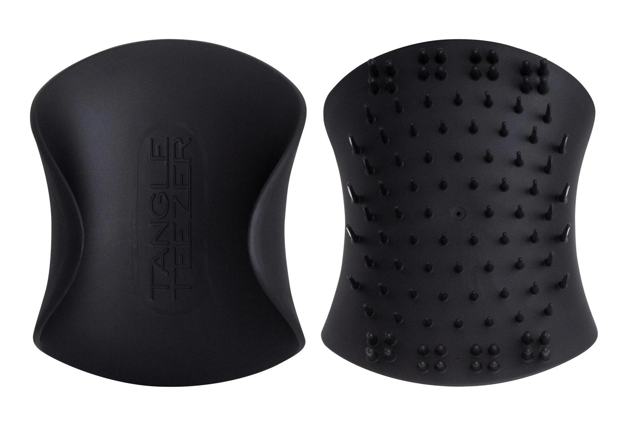 Galvos odos masažinis šepetys Tangle Teezer The Scalp Exfoliator & Massager, Onyx Juodas