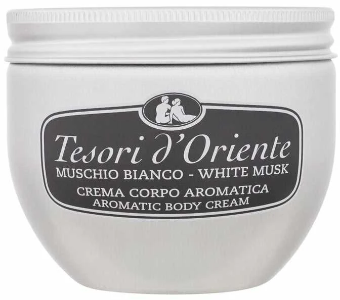 TESORI D'ORIENTE Baltas MUSK kūno kremas, 300 ml