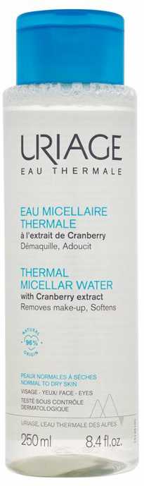 Uriage Eau Thermale terminis micelinis veido kremas su spanguolių ekstraktu, skirtas naudoti vyrams ir moterims, 250 ml