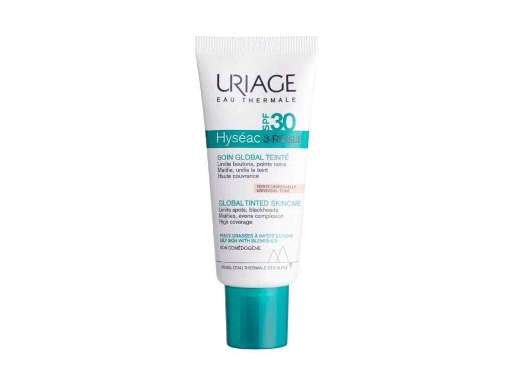 URIAGE veido kremas su atspalviu HYSEAC 3-REGUL GLOBAL, SPF 30, 40 ml