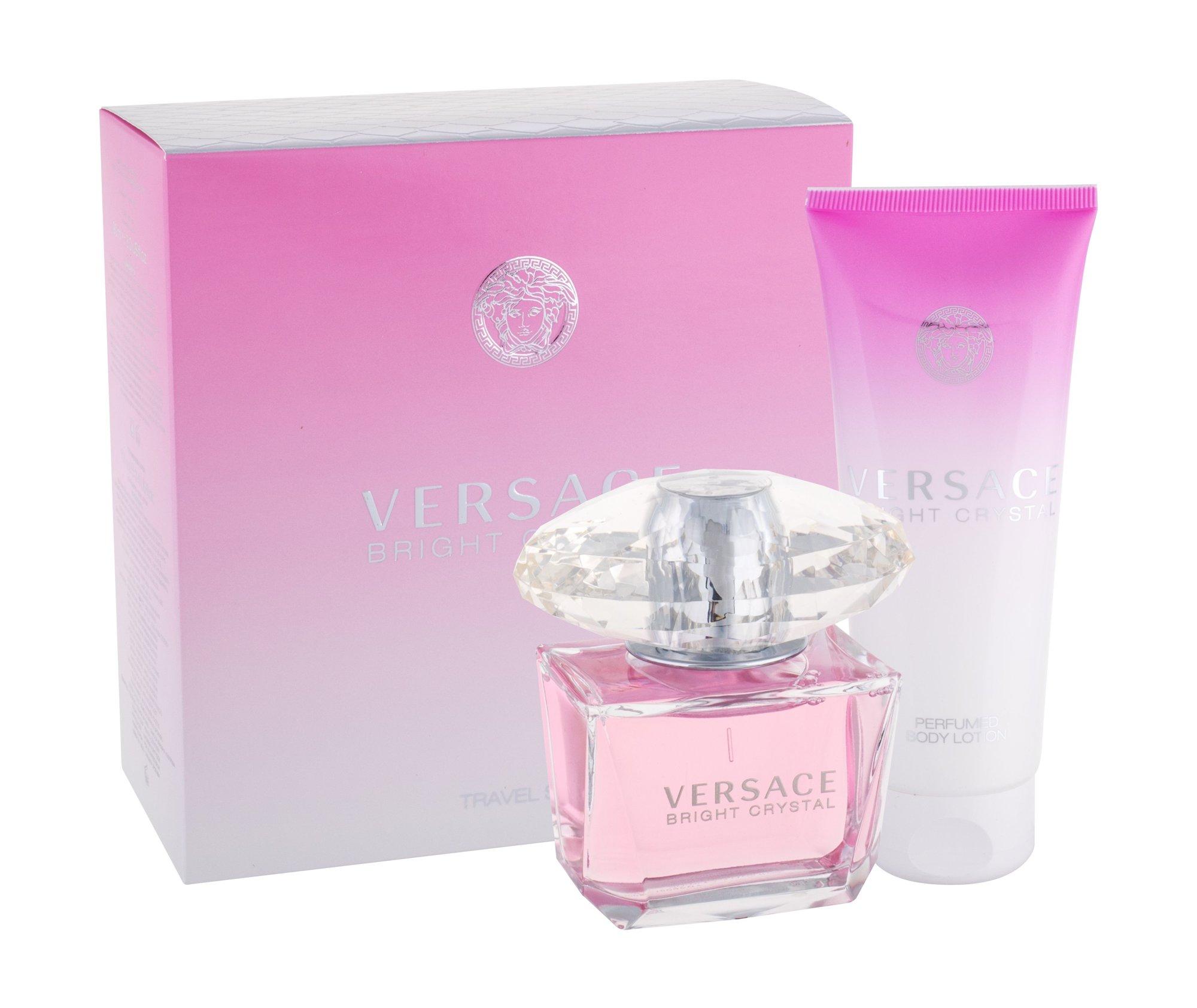 Versace Bright Crystal rinkinys moterims (EDT, 90 + kūno losjonas, 100 ml)