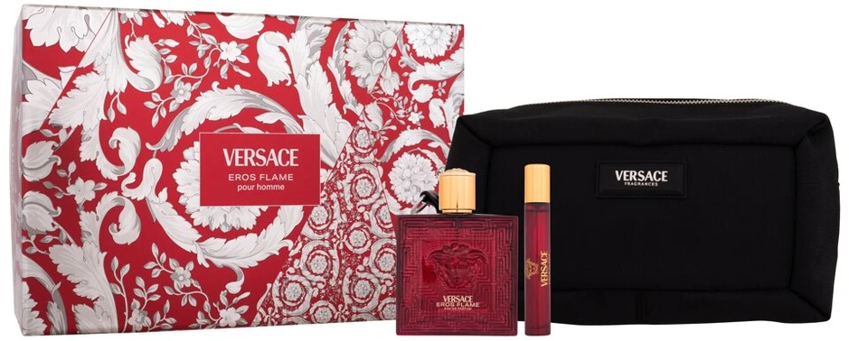 Versace Eros Flame EDP Purškiklis 100ml Set 3 Pieces