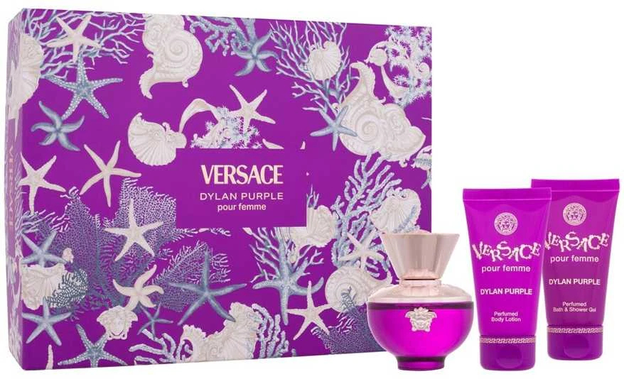 Kvepalų rinkinys moterims Versace Pour Femme Dylan Violetinė (EDP, 50 ml + dušo želė, 50 ml + kūno losjonas, 50 ml)