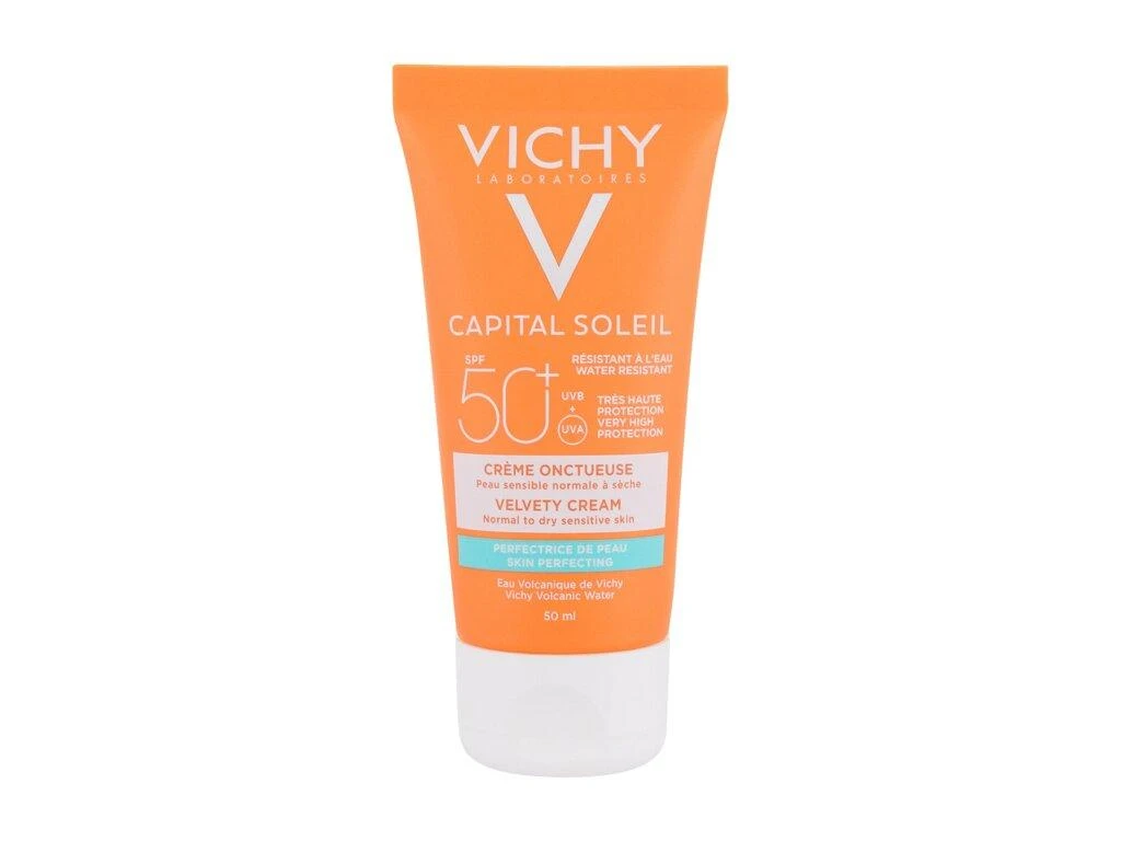Vichy Idéal Soleil Velvety Dace Kreminis Spf50 veido kremas nuo saulės 50ml