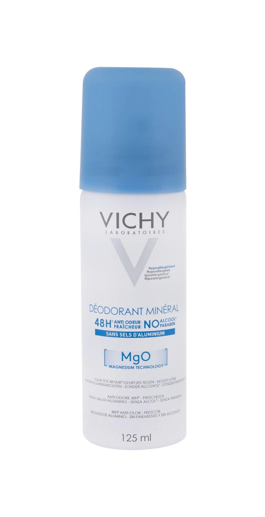 Vichy 48H Mineral MgO Dezodorantas Purškiklis, 125 ml