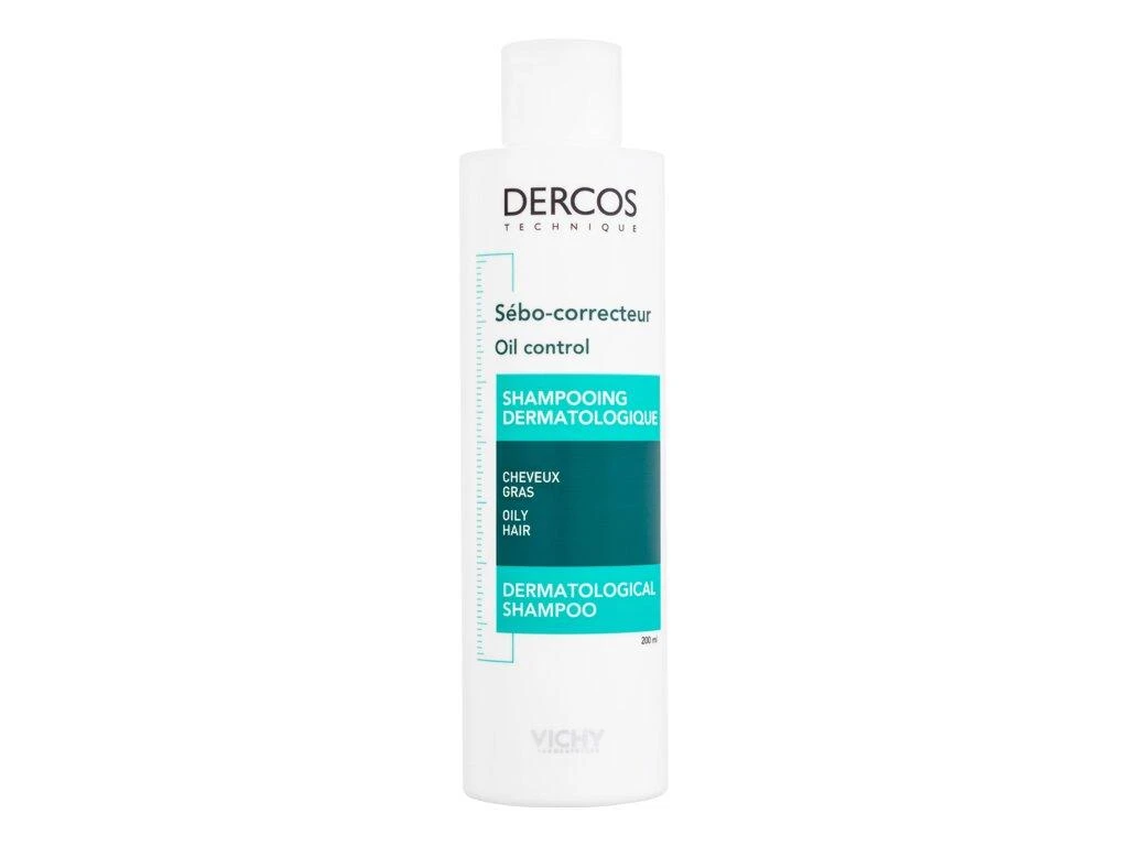 Vichy Dercos Oil Control Treatment Šampūnas šampūnas riebiems plaukams, 200 ml