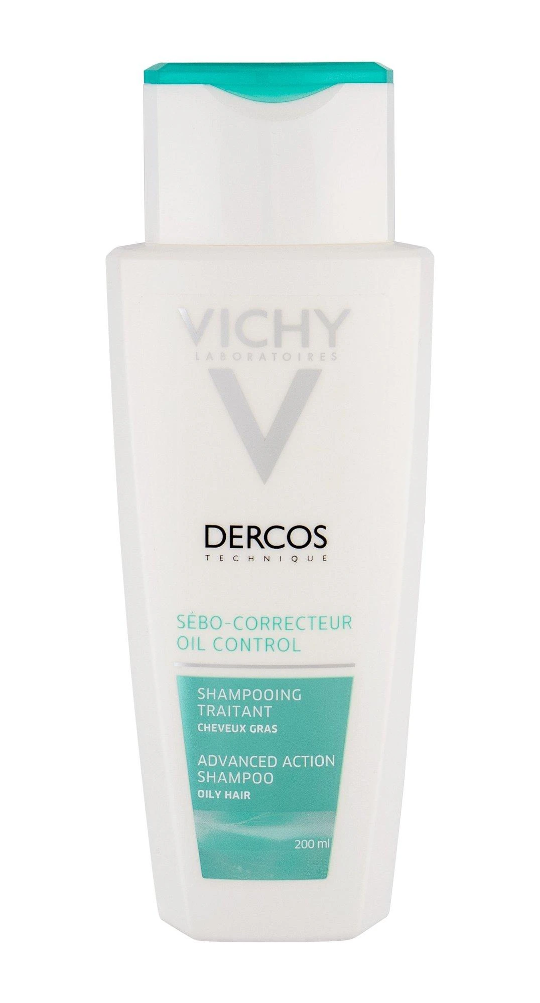 Vichy Dercos Oil Control Treatment Šampūnas šampūnas riebiems plaukams, 200 ml
