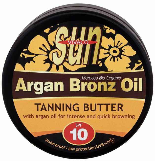 Vivaco Sun Argan Bronz Oil Suntan Butter Sun Losjonas kūnui unisex, 200 ml