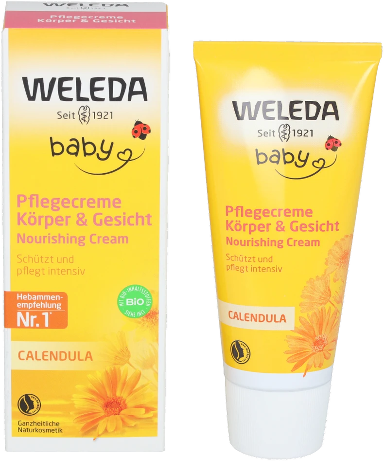 Weleda Kūdikių kremas kūnui ir veidui kūdikiams su calendula 75ml