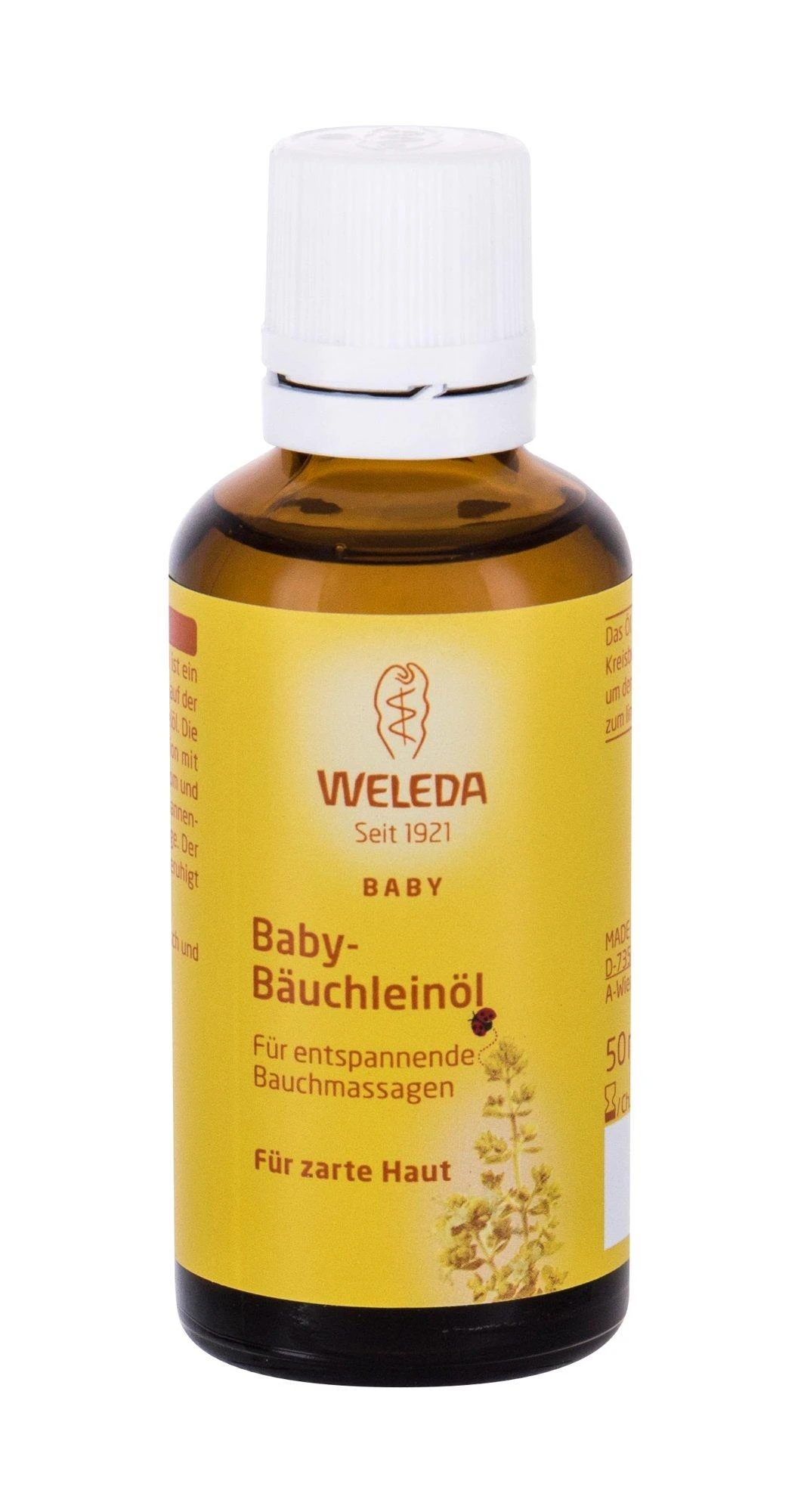 Weleda Baby Tummy Oil masažinis aliejus kūdikiams nuo pilvo pūtimo, 50 ml