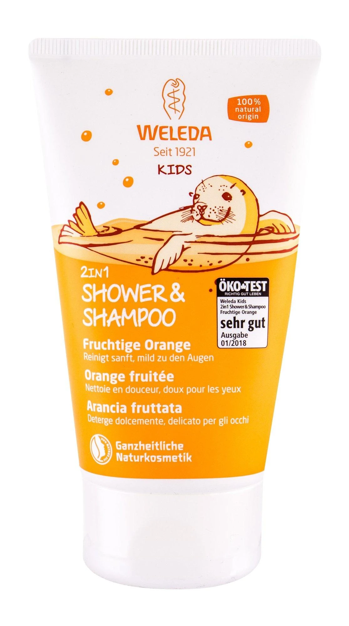 Weleda Cos šampūnas ir kūno prausiklis vaikams Naranja Frutal 150ml