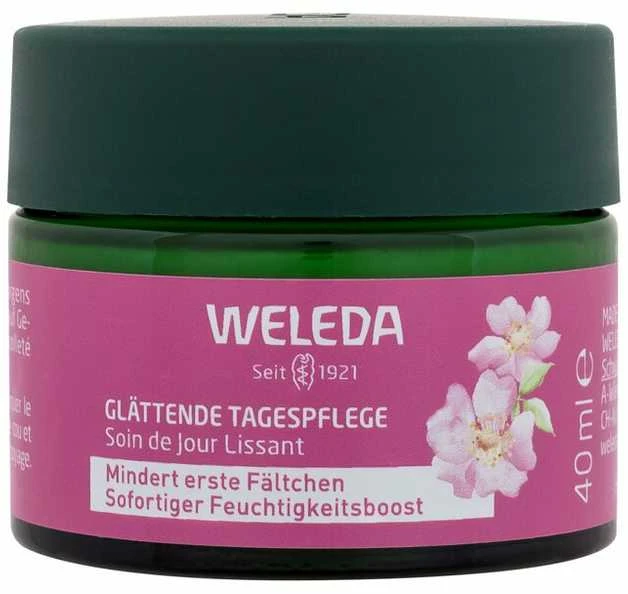 Weleda Wild Rose & Baltas Tea Smoothing Day Kreminis Day Kreminis