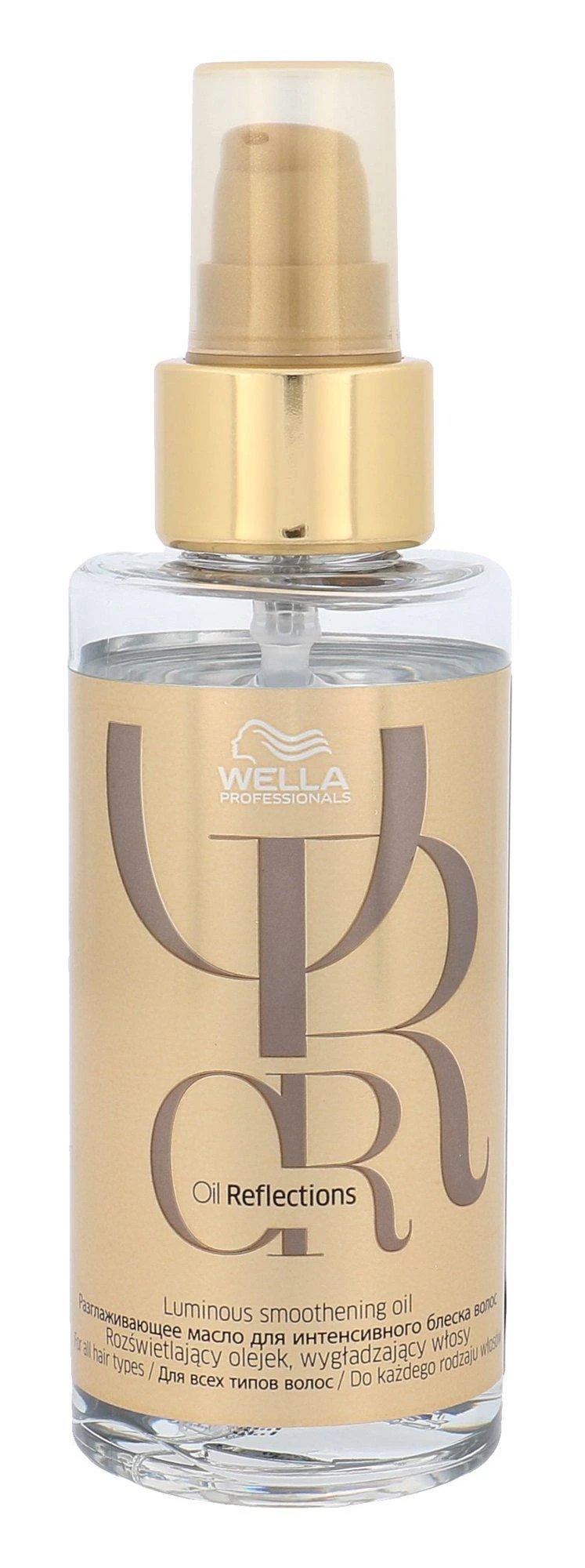 Wella Oil Reflections plaukų aliejus su auksiniu dozatoriumi