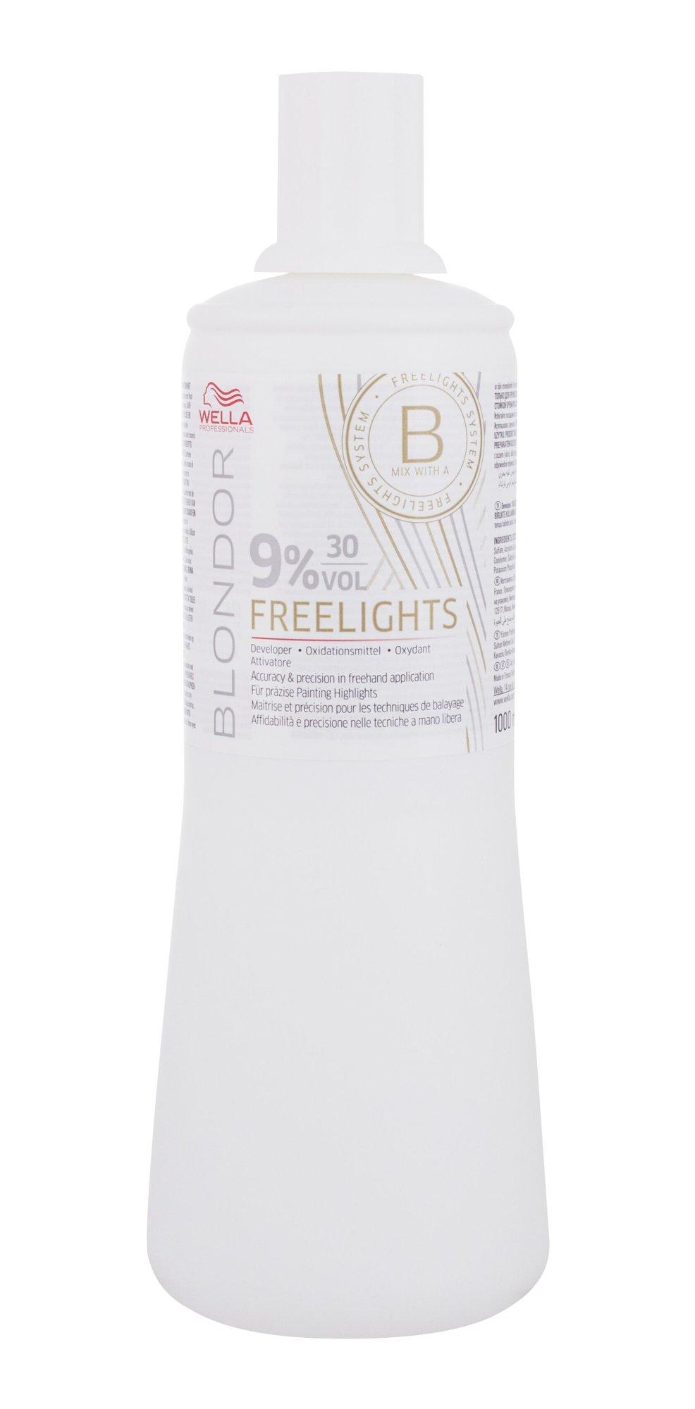 Wella Professionals Blondor Freelights 9% 30 Vol. oksidacinė emulsija, 1000 ml