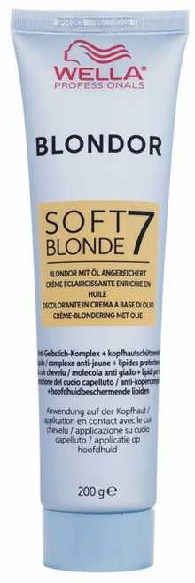 Wella Blondor Soft Blonde 7 šviesinimo kremas