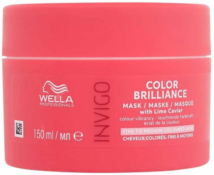 Kaukė dažytiems ploniems plaukams Wella Professionals Invigo Color Brilliance Fine to Medium Coloured Hair Mask 150ml