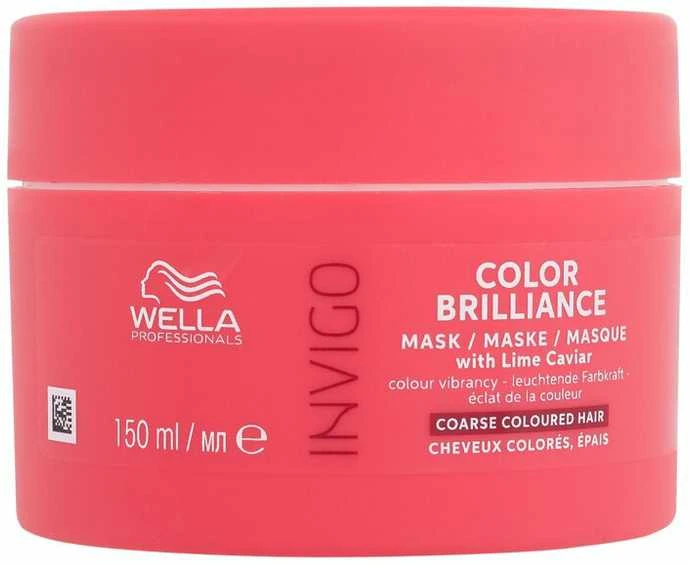 Kaukė šiurkštiems, dažytiems plaukams Wella Invigo Color Brilliance Coarse Mask 150ml