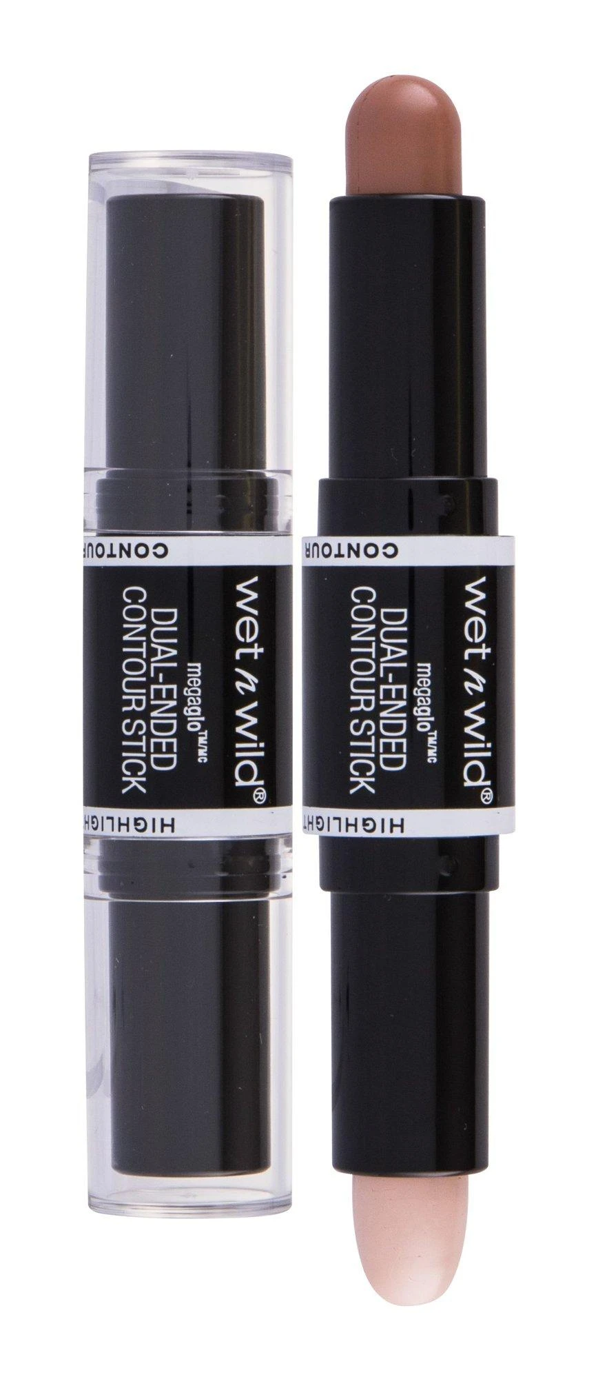 Wet N Wild Megaglo Dual Ended Contour Stick dvipusė pieštukinė veido kontūravimo priemonė, Medium Light