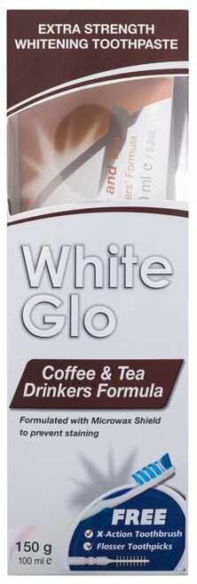 White Glo Baltas GLO COFFEE & TEA DRINKERS FORMULA dantų pasta, 150 g