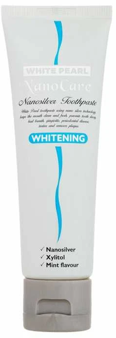White Pearl Baltas Pearl NanoCare Whitening Nanosilver Dantų pasta