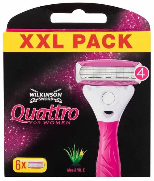 Wilkinson Sword Quattro For Women Keičiamas peiliukas moterims, 1 balení