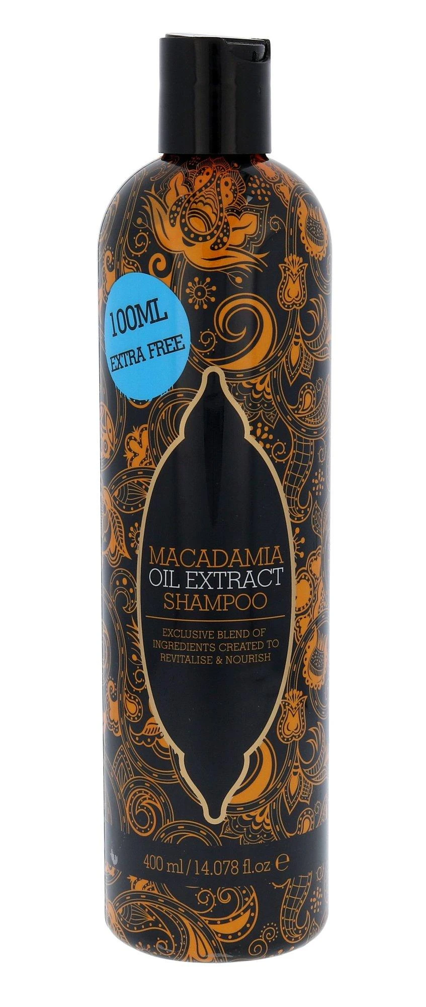 Šampūnas švelniai valo ir gaivina pažeistus plaukus Xpel Macadamia Oil Extract 400ml