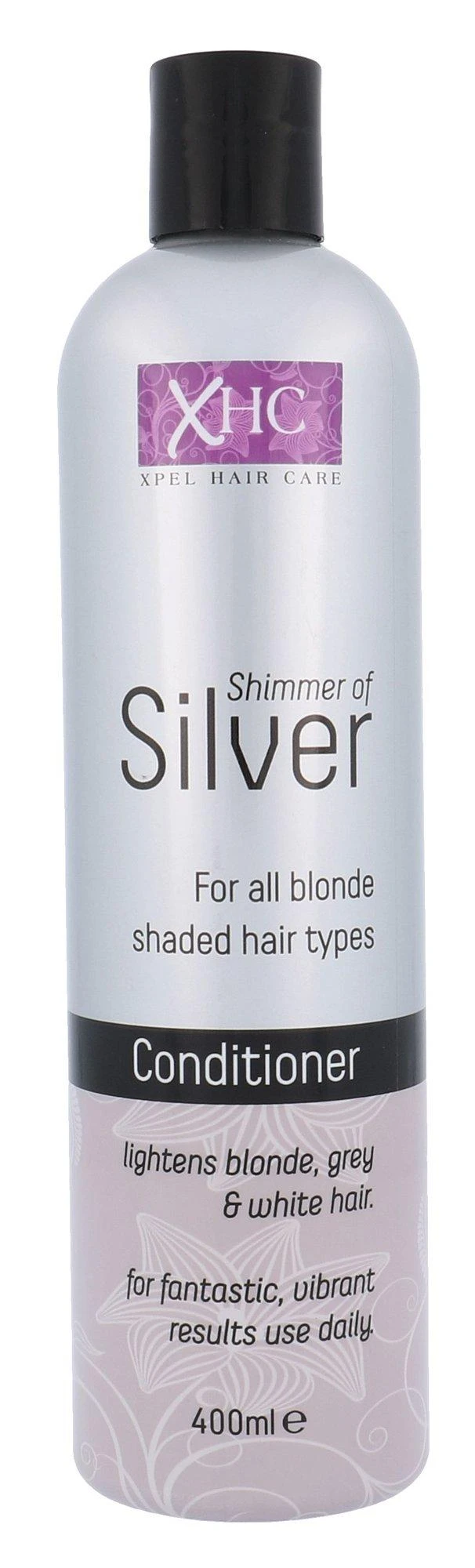 Xpel Shimmer Of Sidabrinis Conditioner geltonus tonus neutralizuojantis kondicionierius žiliems ir šviesintiems plaukams, 400 ml