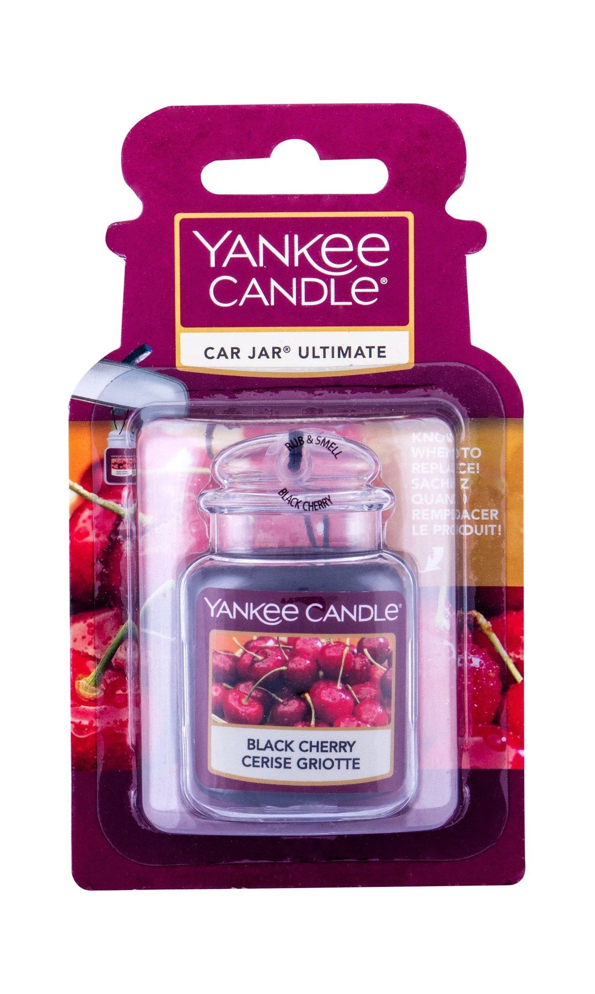 Yankee Candle Juodas Cherry Car Jar Ultimate 24 g