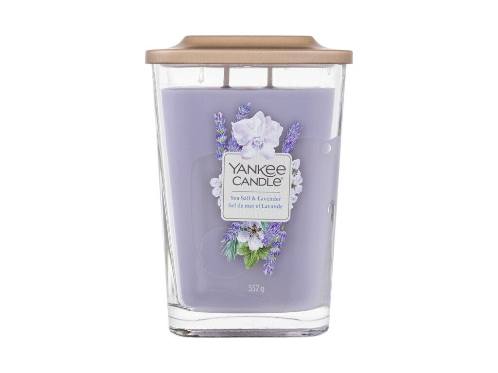Yankee Candle Elevation Collection Jūros druskos ir levandų didelis stiklainis 552 g