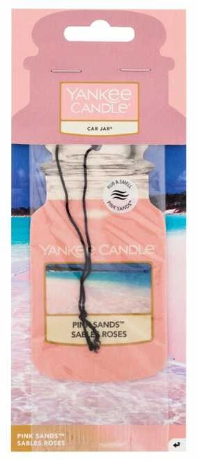 Yankee Candle Pink Sands automobiliui pakabukas