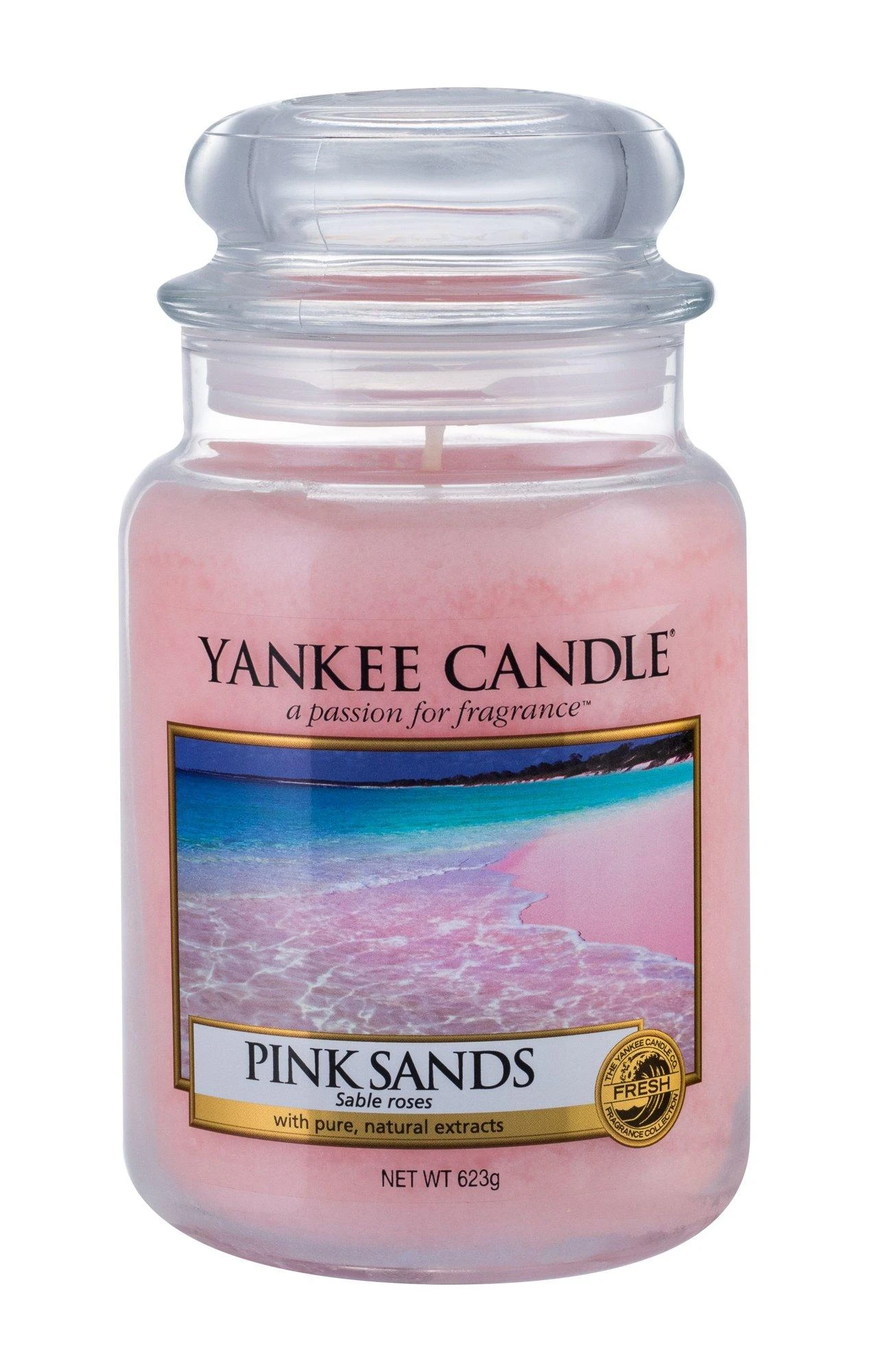 Yankee Candle Large Jar didelė kvapioji žvakė Rožinė Sands 623g