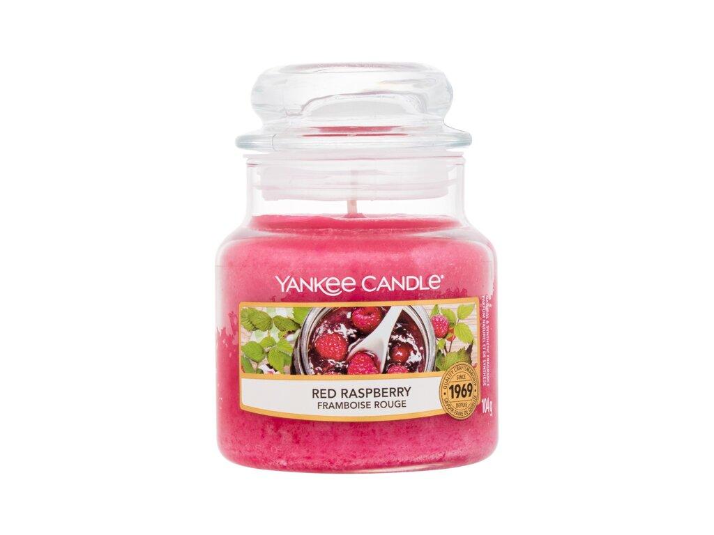Yankee Candle Raudona Raspberry Scented Candle kvapioji žvakė, 104 g