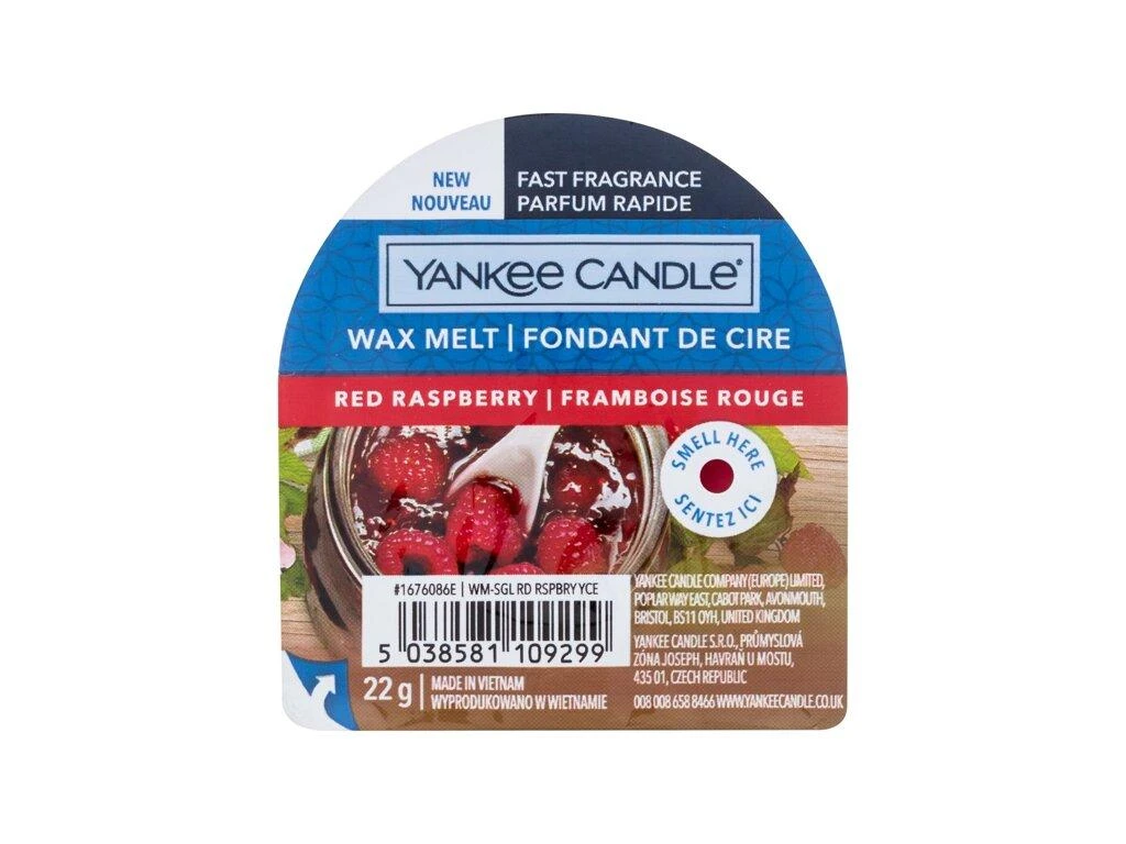 Yankee Candle Raudona Raspberry kvapusis vaškas, 22 g