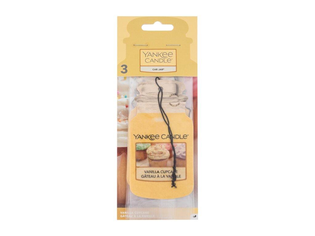 Yankee Candle automobilio stiklainio premijos pakuotė Vanilla Cupcake - 3 sztuki
