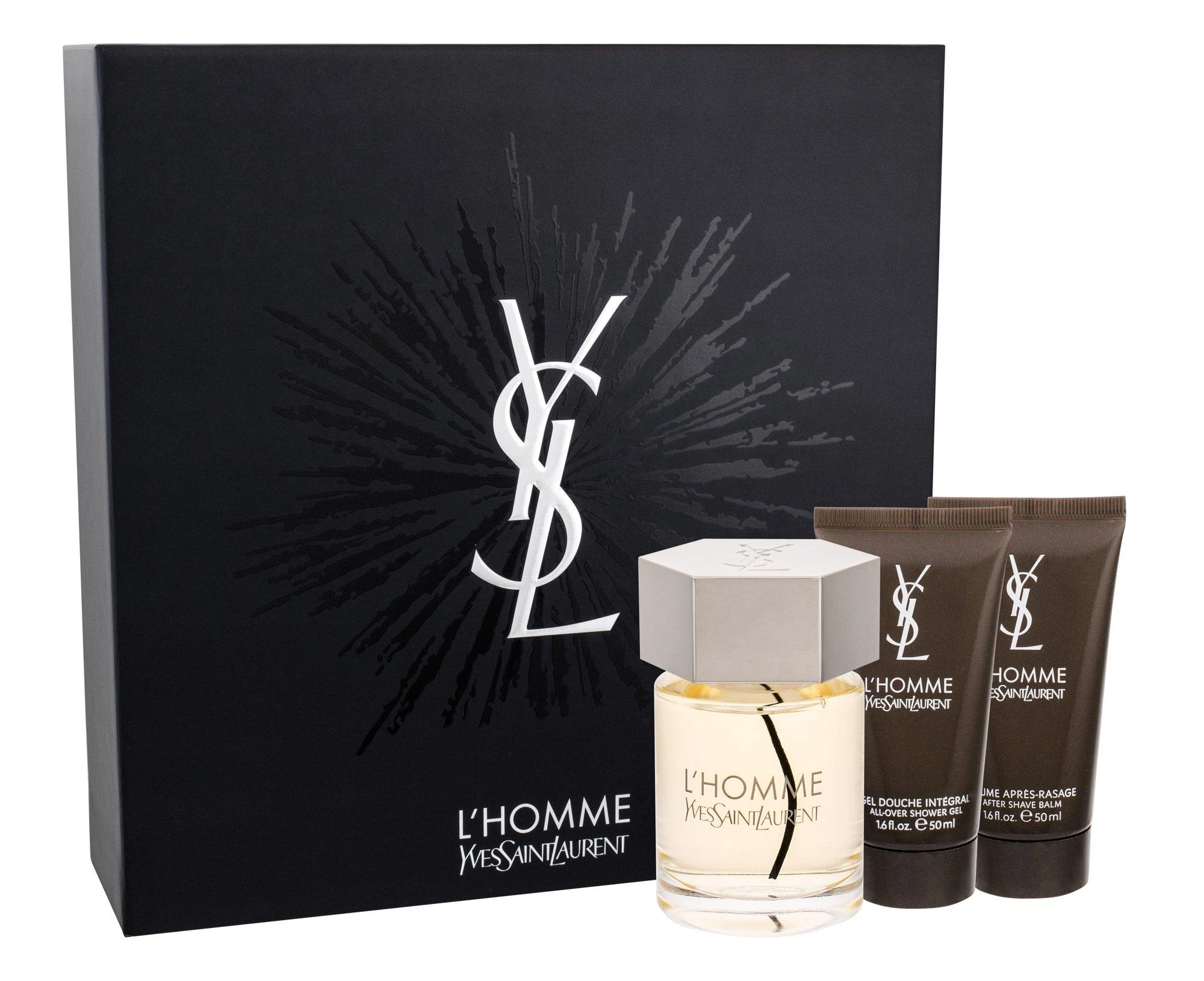 Yves Saint Laurent L´Homme rinkinys vyrams (EDT, 100 ml + balzamas po skutimosi, 50 ml + dušo želė, 50 ml)